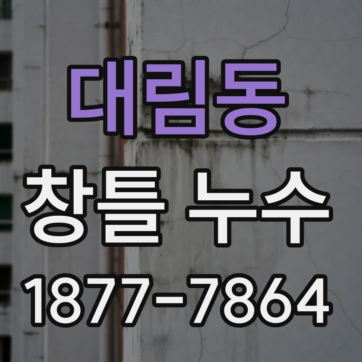 대림동 창틀 누수