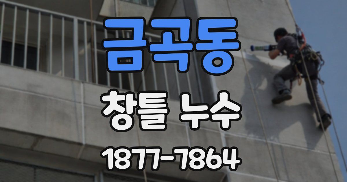 금곡동 창틀 누수