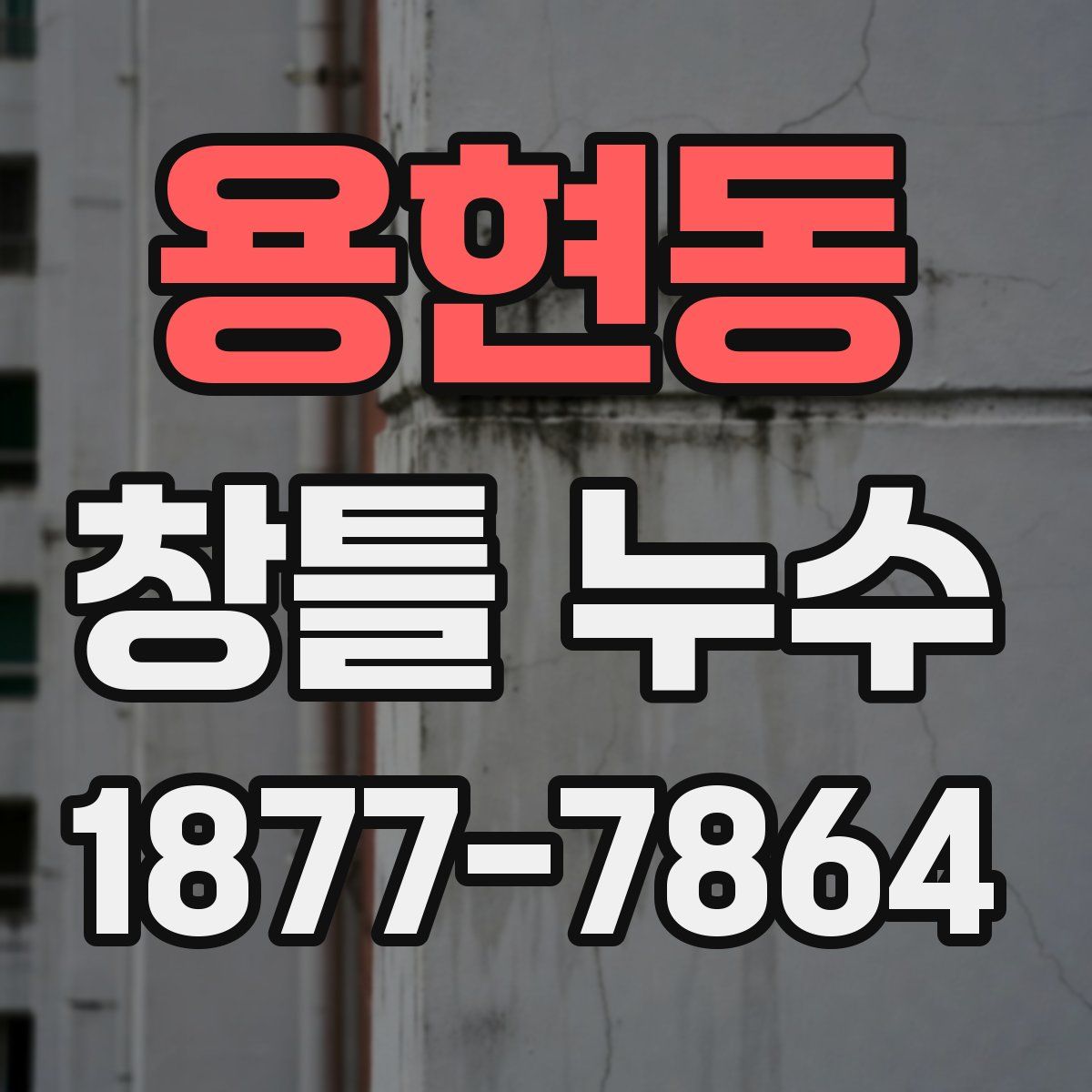 용현동 창틀 누수