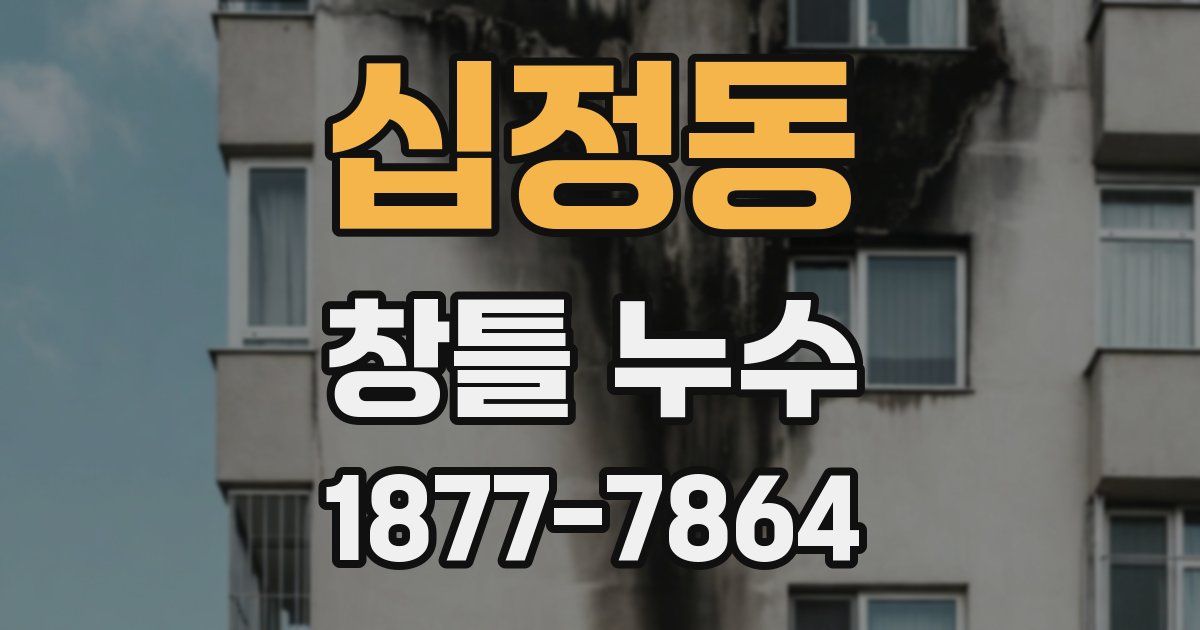 십정동 창틀 누수