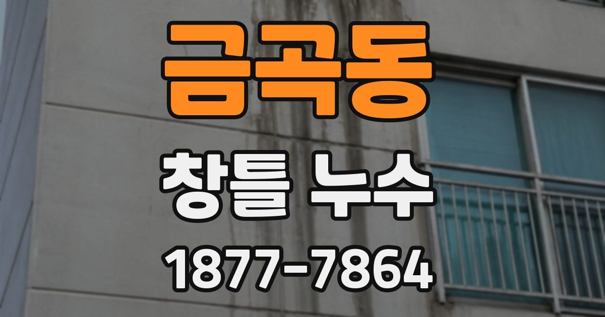 금곡동 창틀 누수