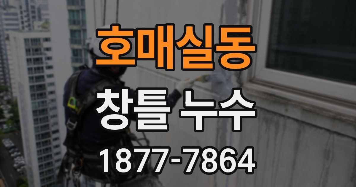 호매실동 창틀 누수