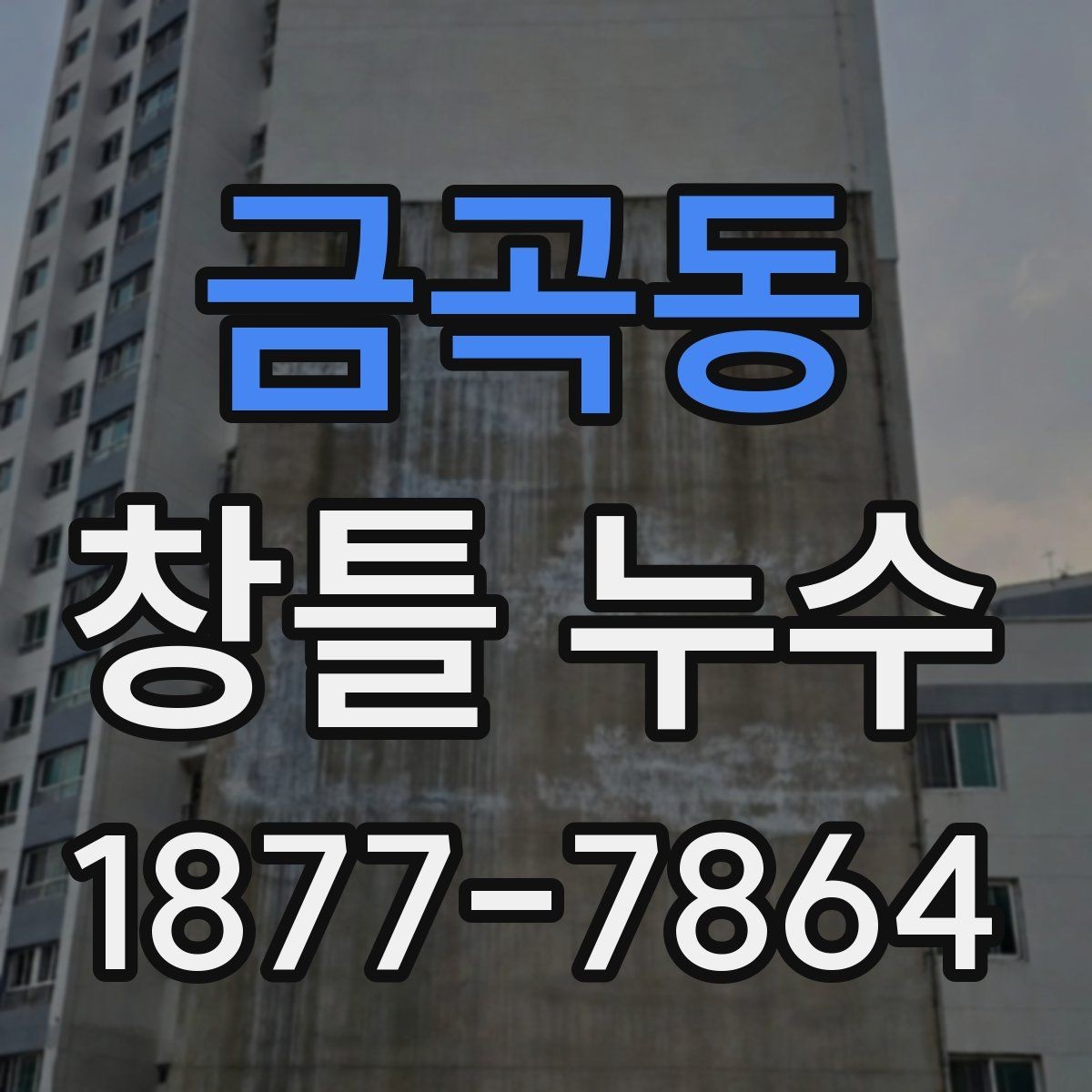 금곡동 창틀 누수 발생 시 원인 찾는 단계별 방법