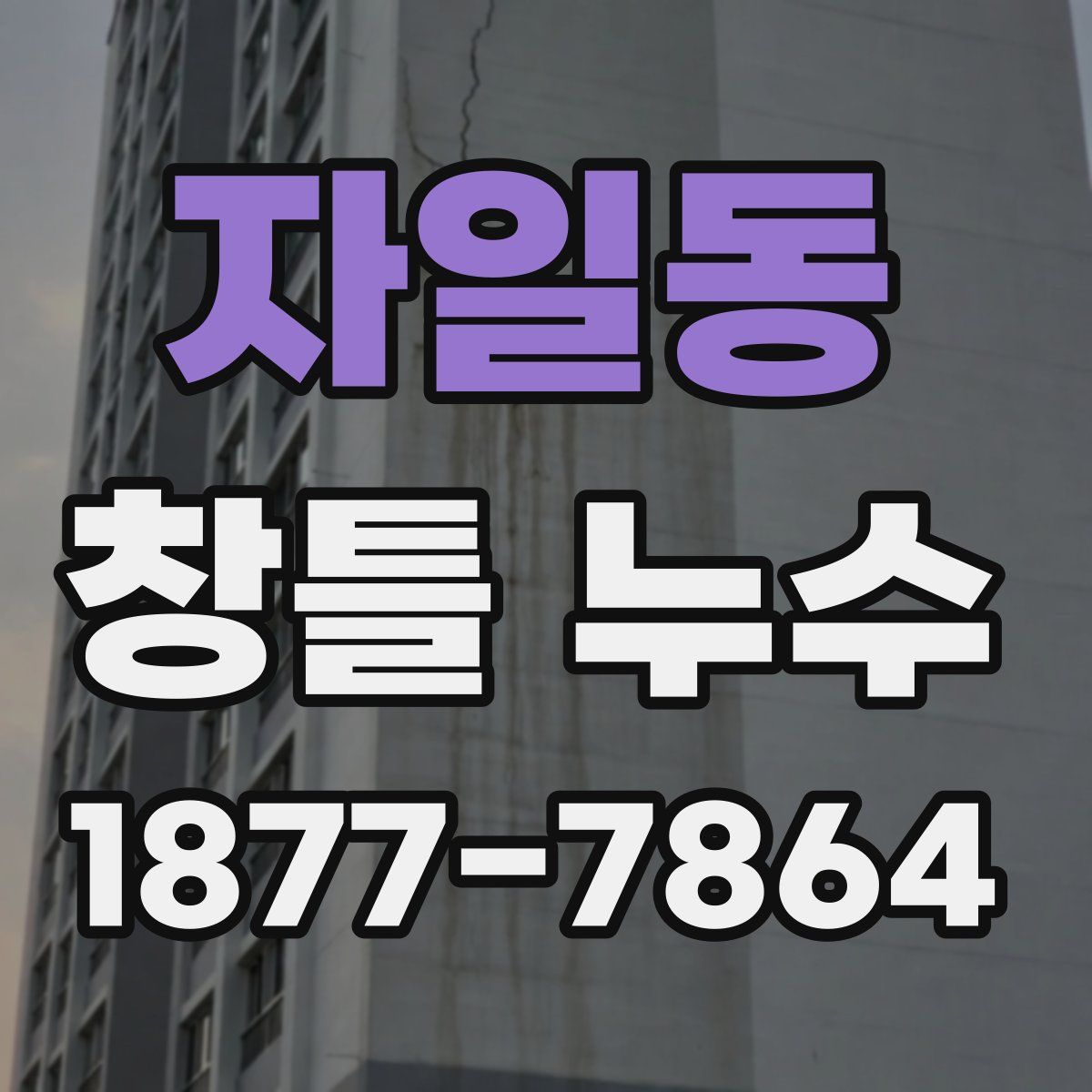 자일동 창틀 누수