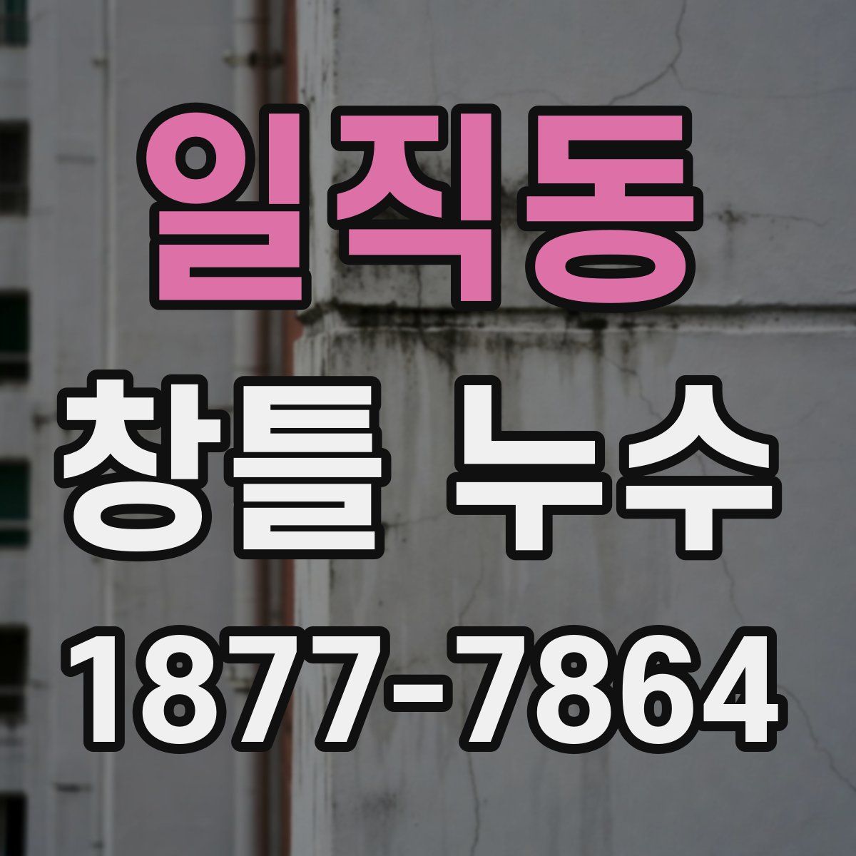 일직동 창틀 누수