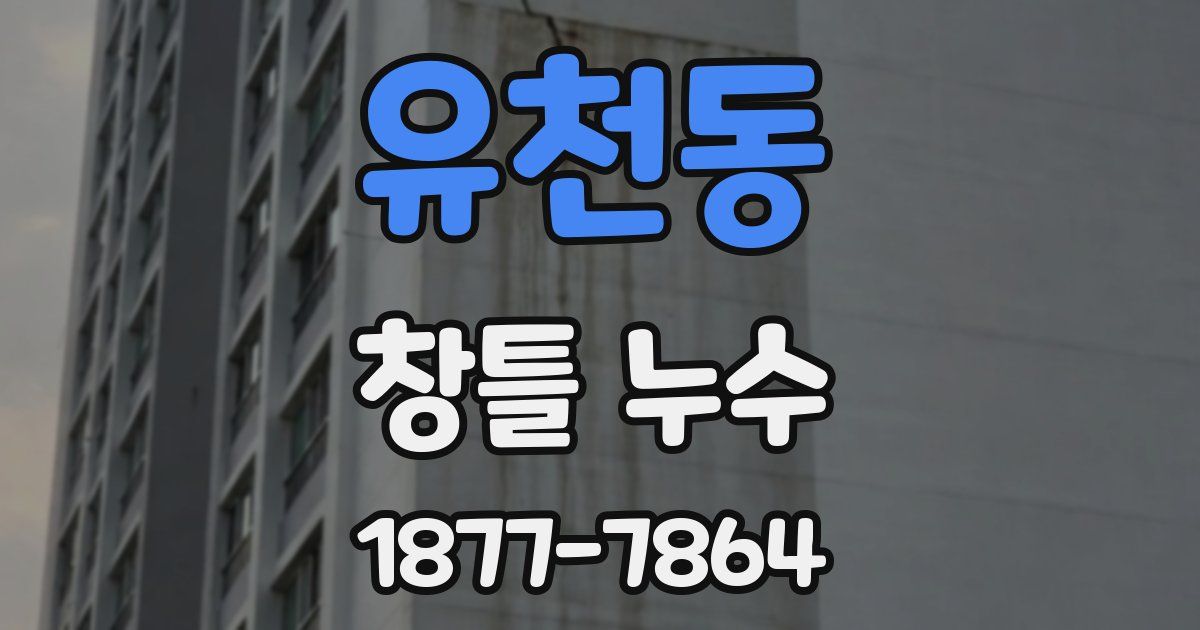 유천동 창틀 누수