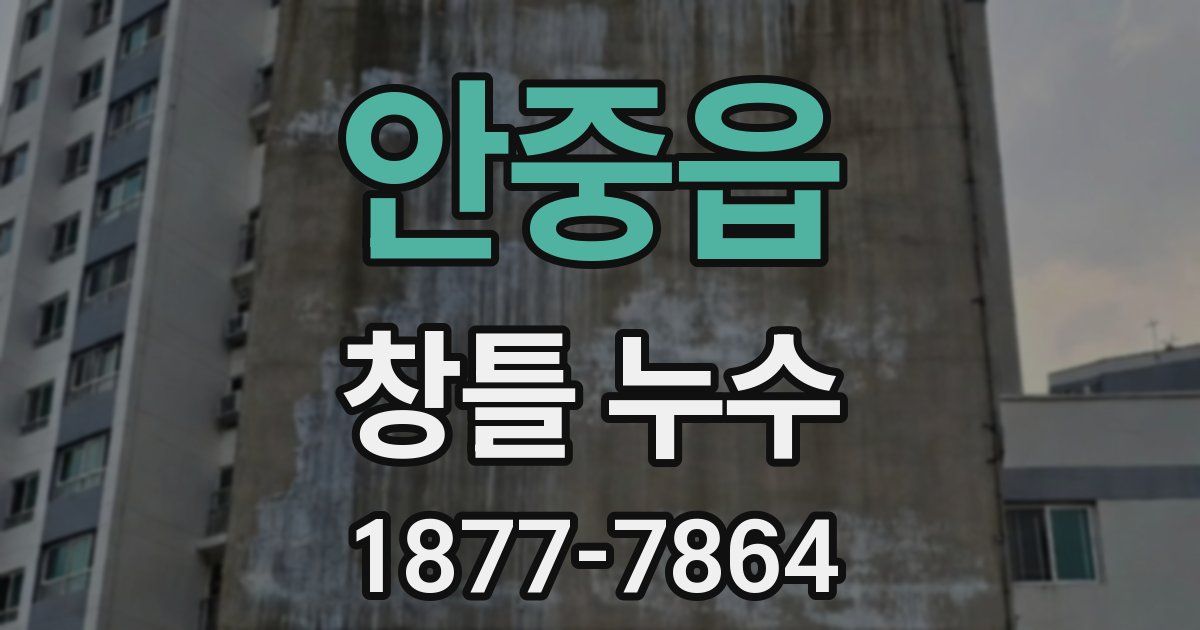안중읍 창틀 누수
