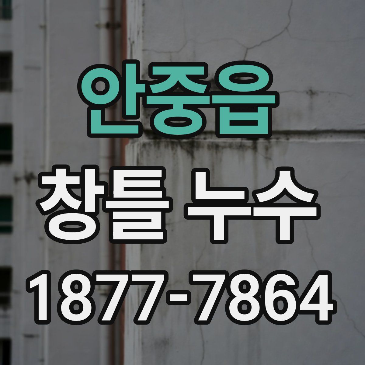 안중읍 창틀 누수