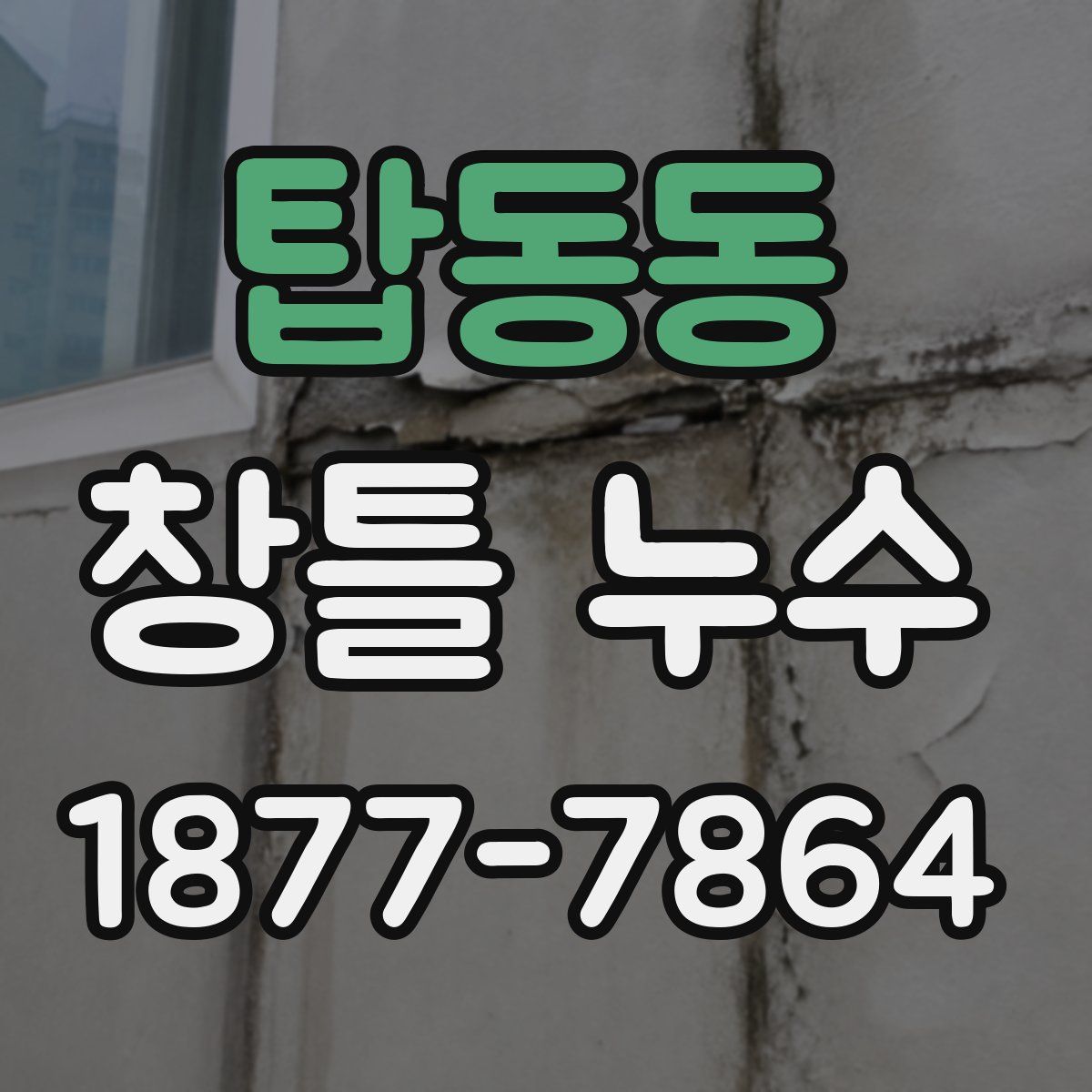 탑동동 창틀 누수