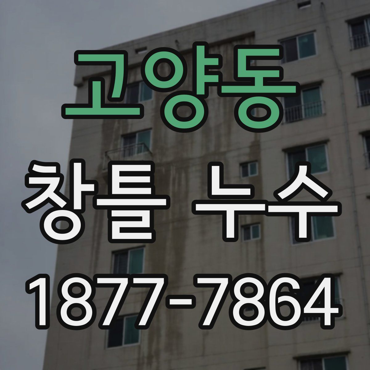 고양동 창틀 누수