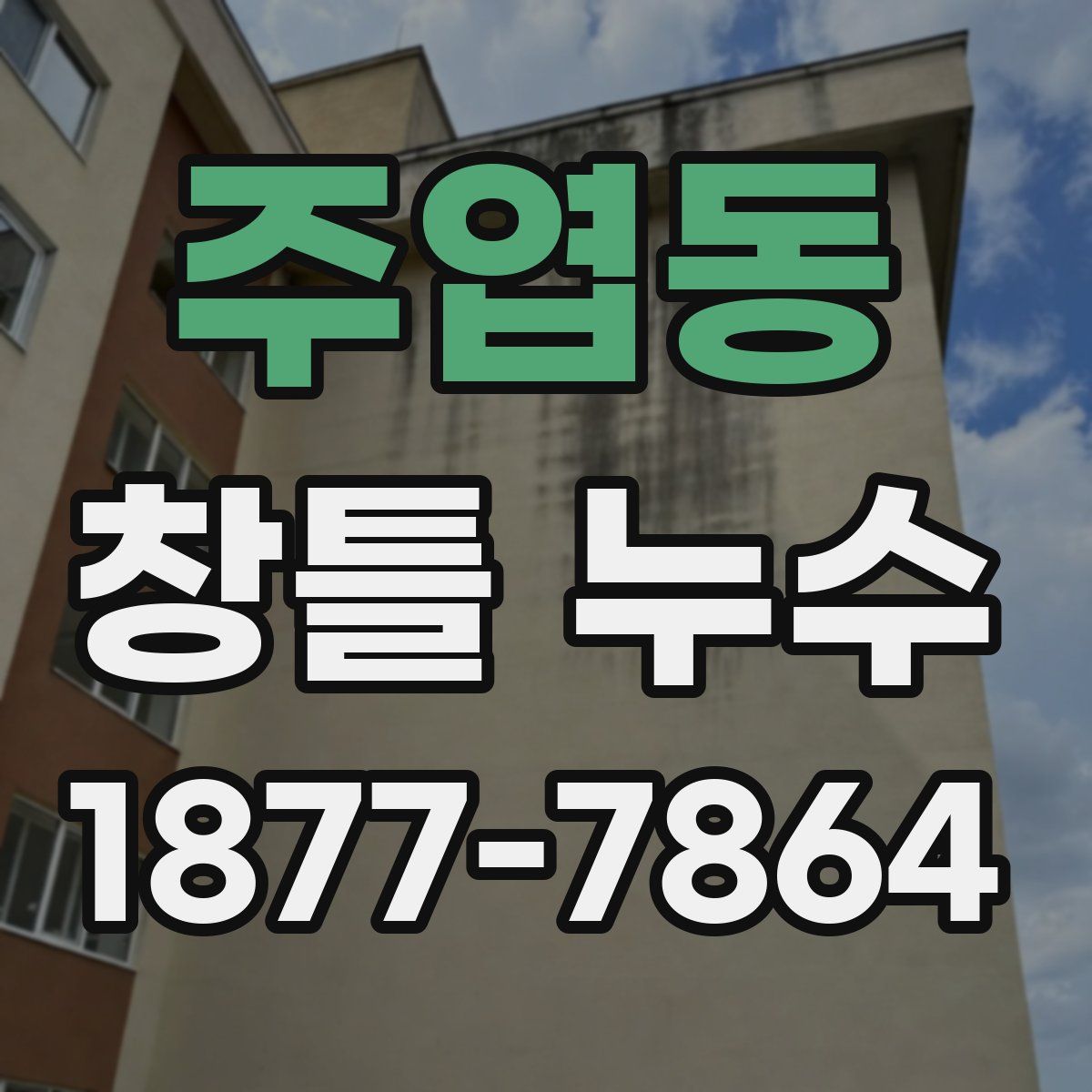 주엽동 창틀 누수