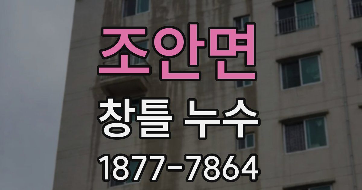 조안면 창틀 누수