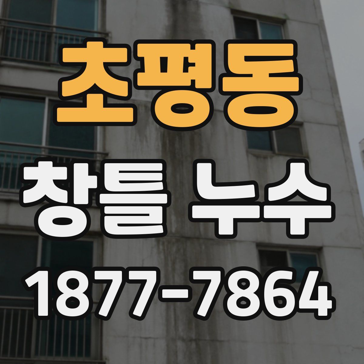 초평동 창틀 누수