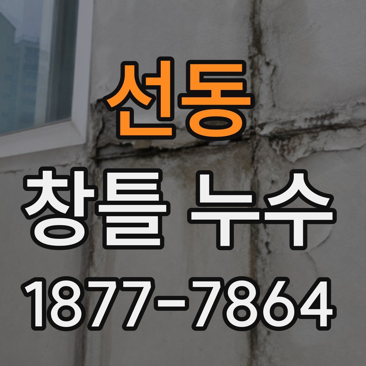 선동 창틀 누수