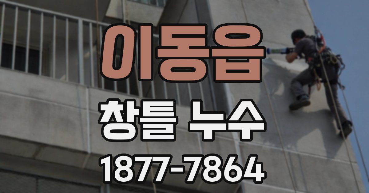 이동읍 창틀 누수