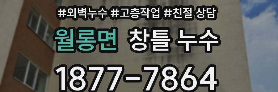 월롱면 창틀 누수