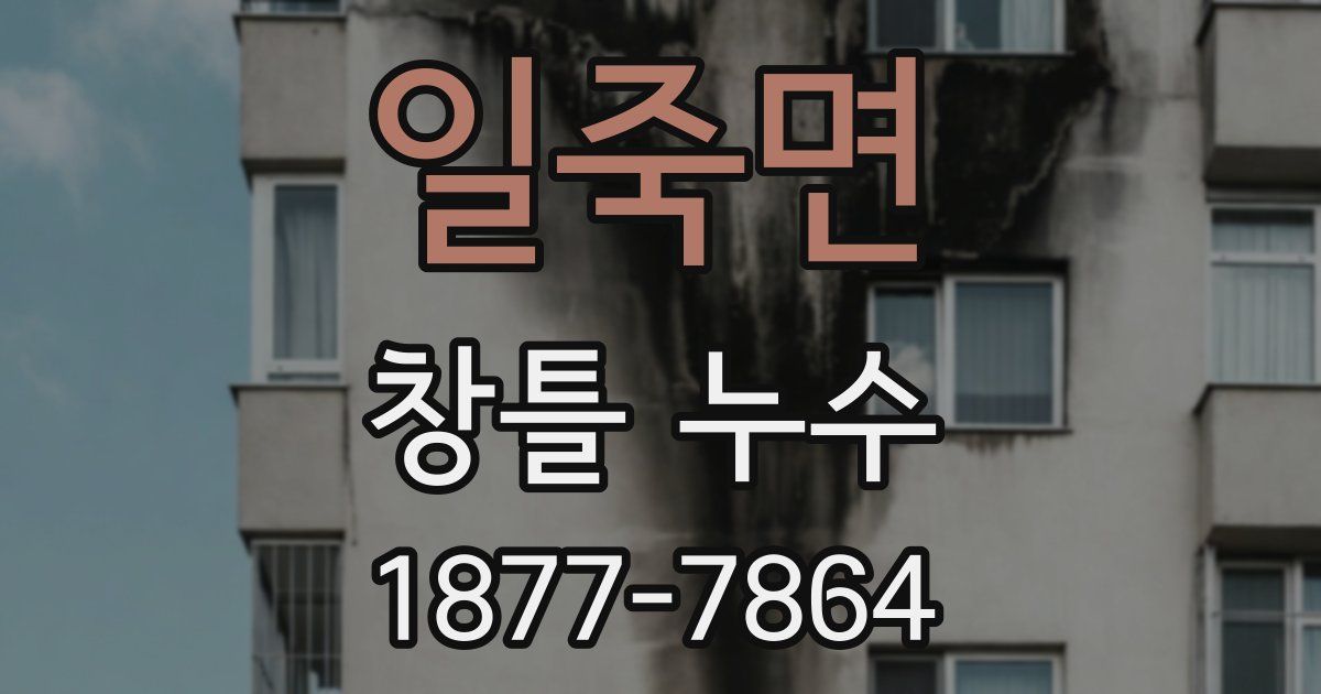 일죽면 창틀 누수