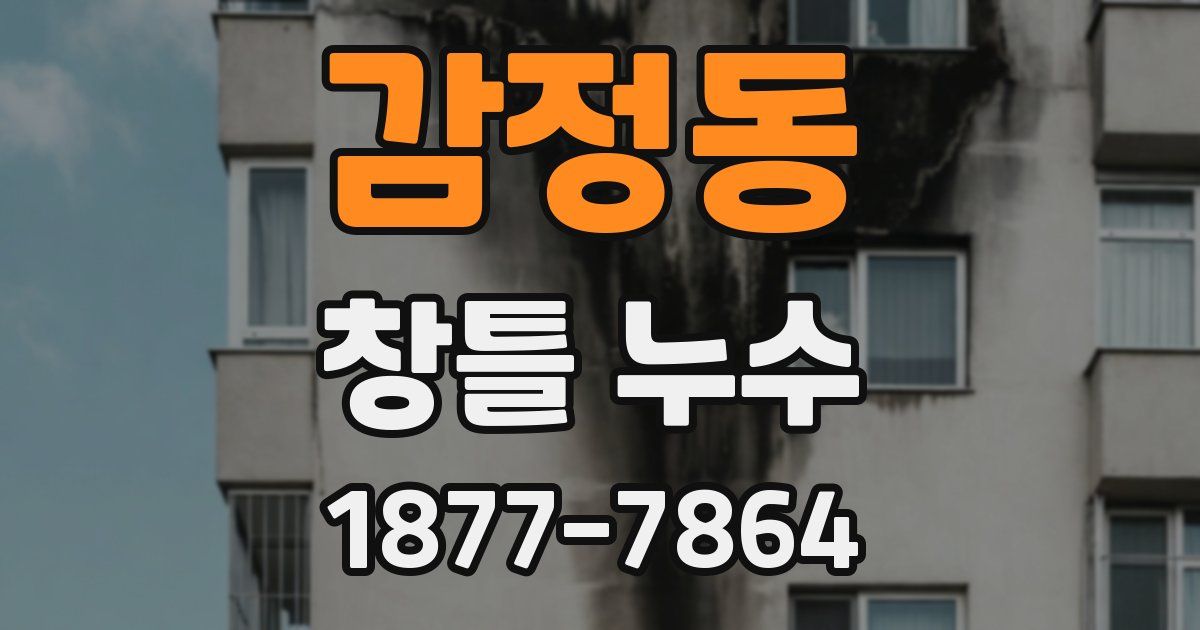 감정동 창틀 누수