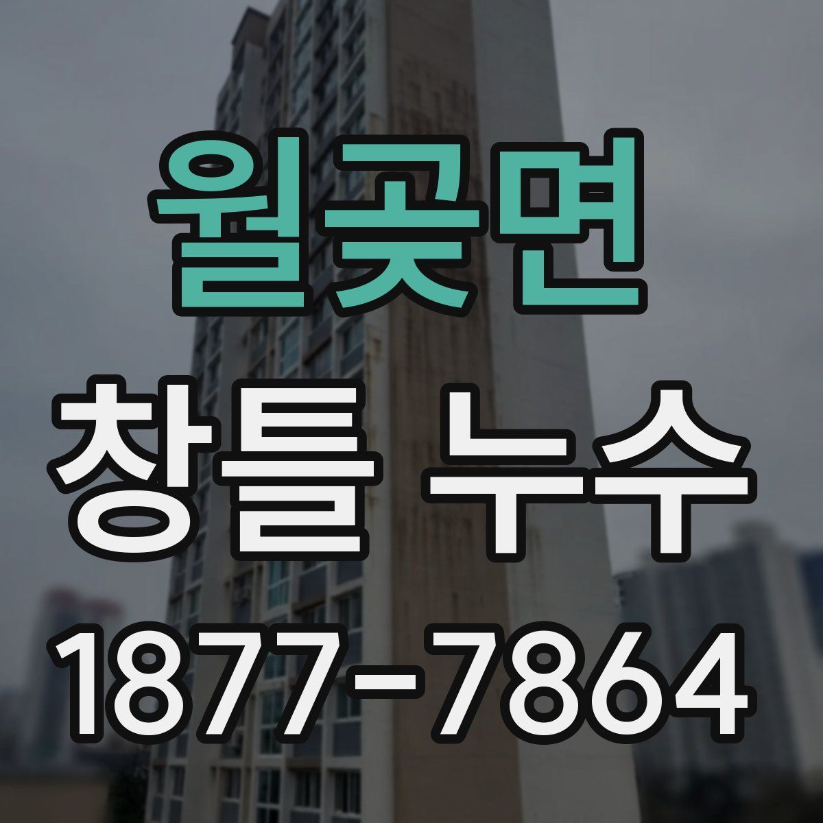 월곶면 창틀 누수