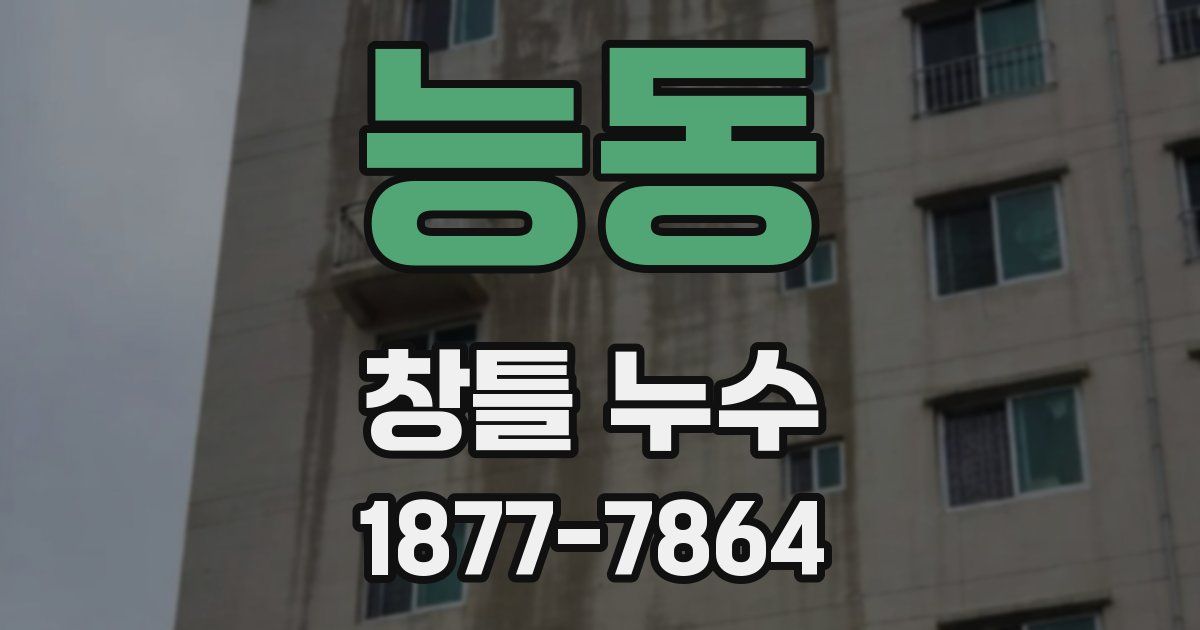 능동 창틀 누수