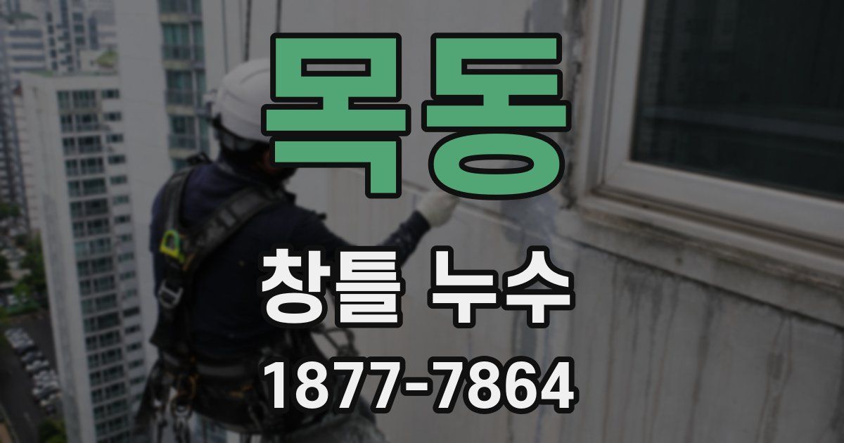 목동 창틀 누수