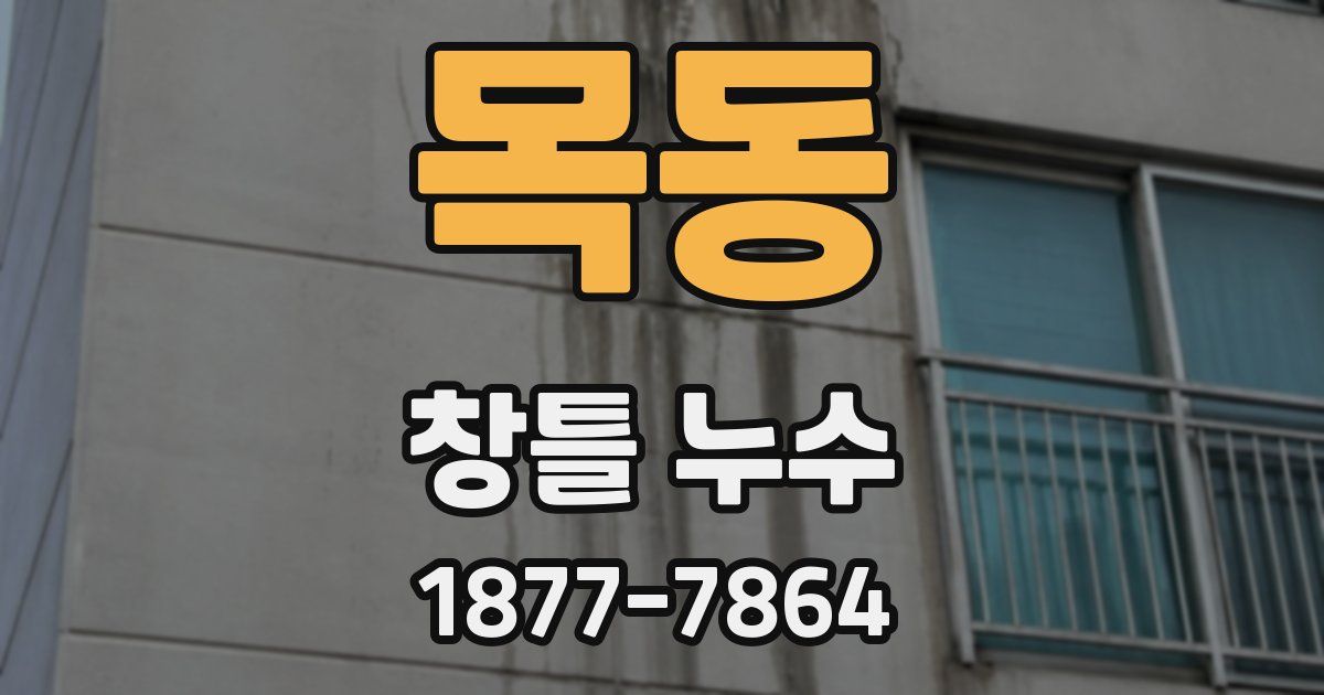 목동 창틀 누수