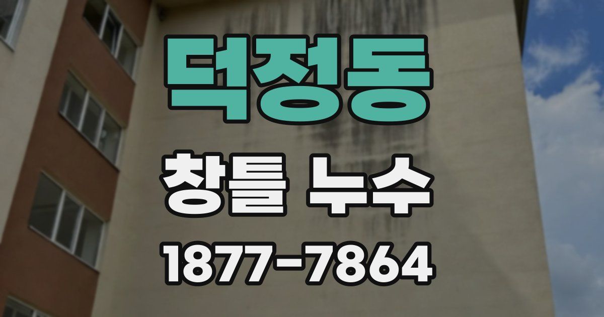 덕정동 창틀 누수