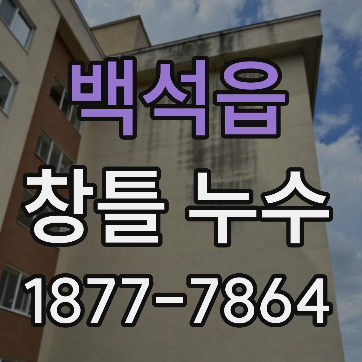 백석읍 창틀 누수