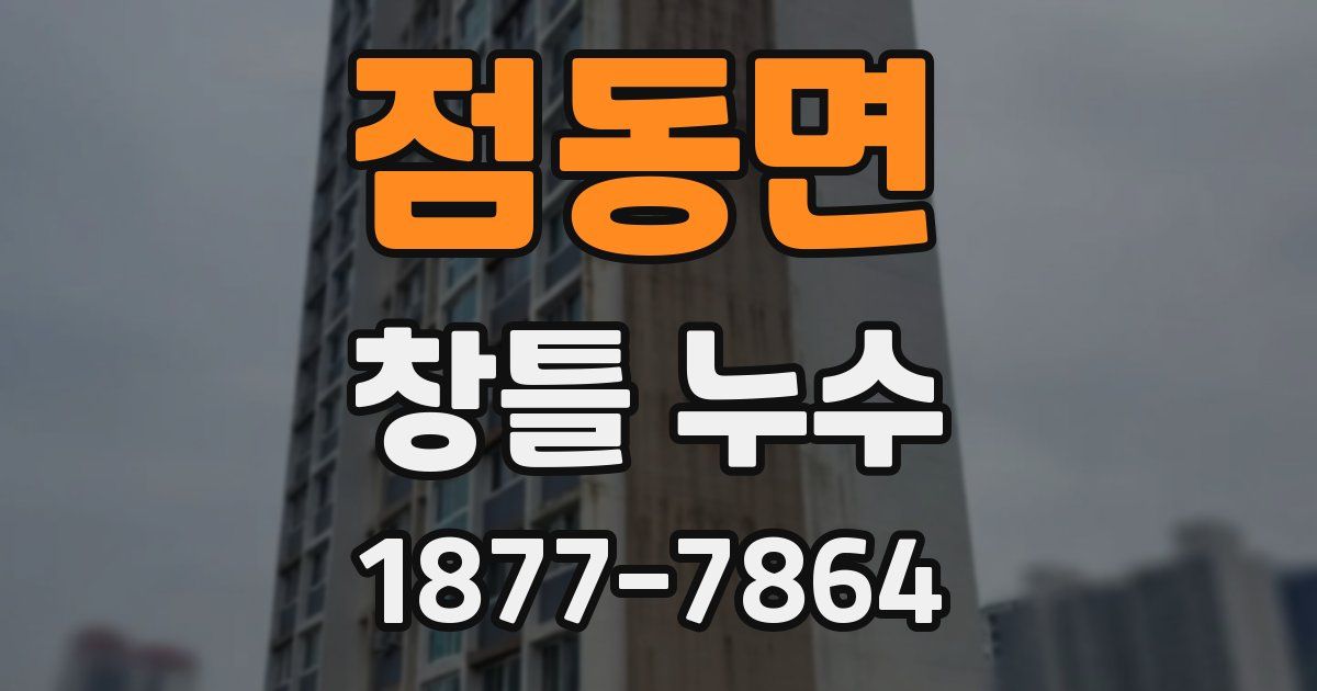 점동면 창틀 누수