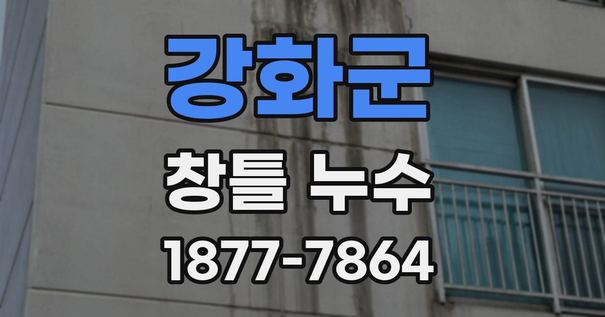 강화군 창틀 누수