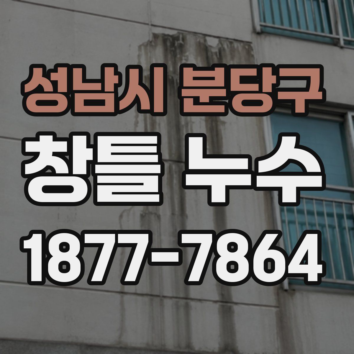 성남시 분당구 창틀 누수
