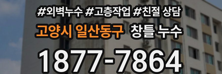 고양시 일산동구 창틀 누수
