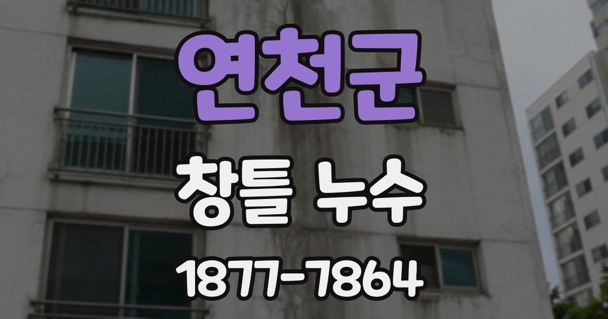 연천군 창틀 누수