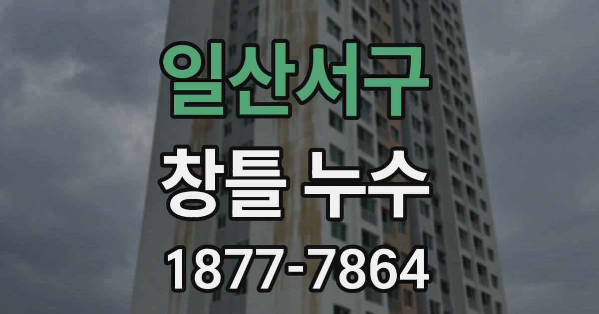 일산서구 창틀 누수