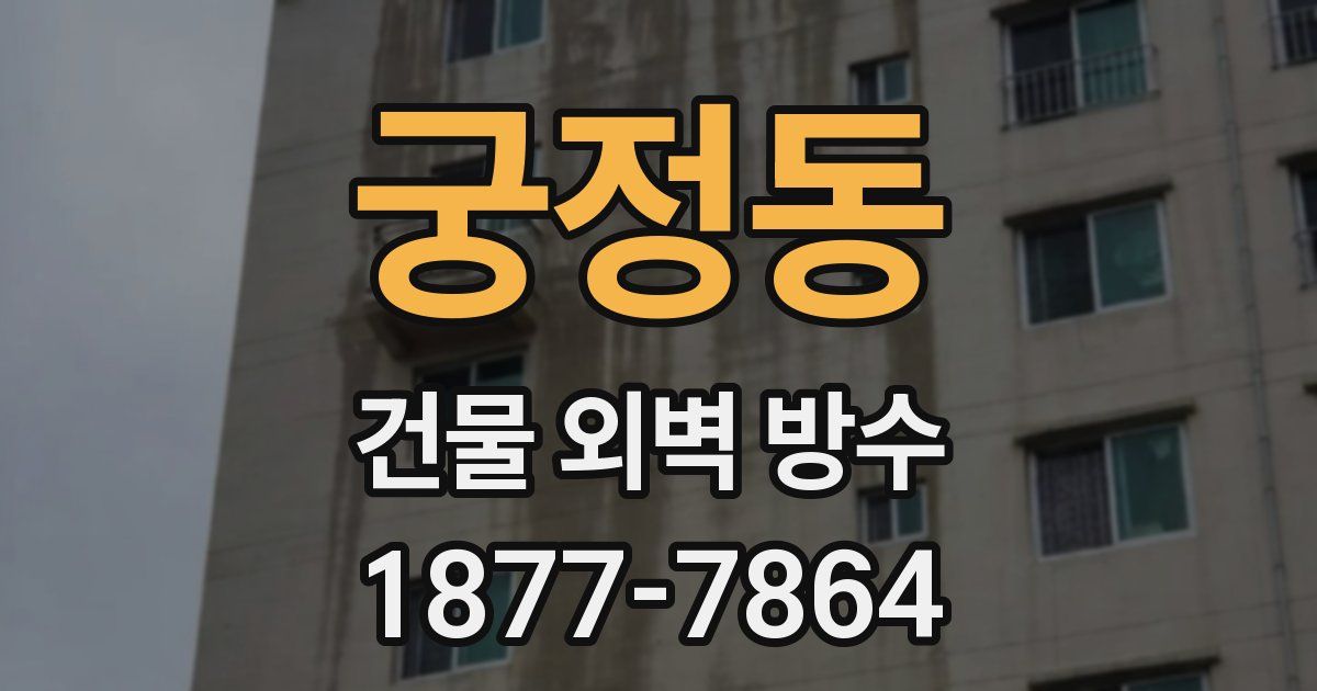 궁정동 건물 외벽 방수