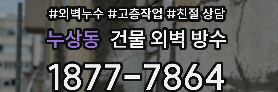 누상동 건물 외벽 방수