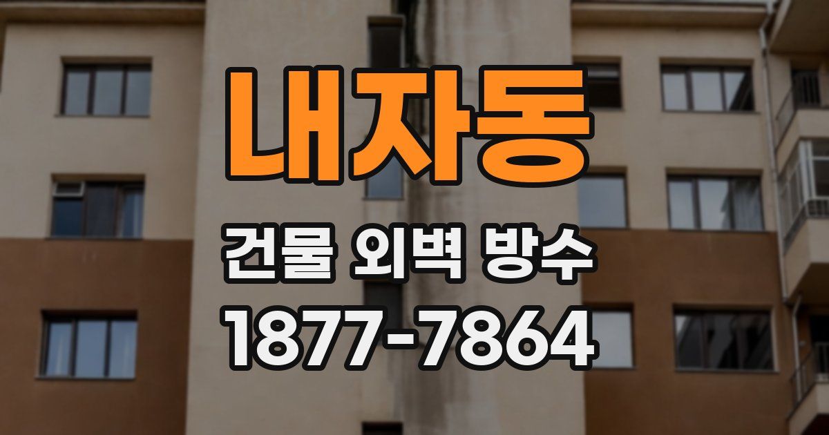 내자동 건물 외벽 방수