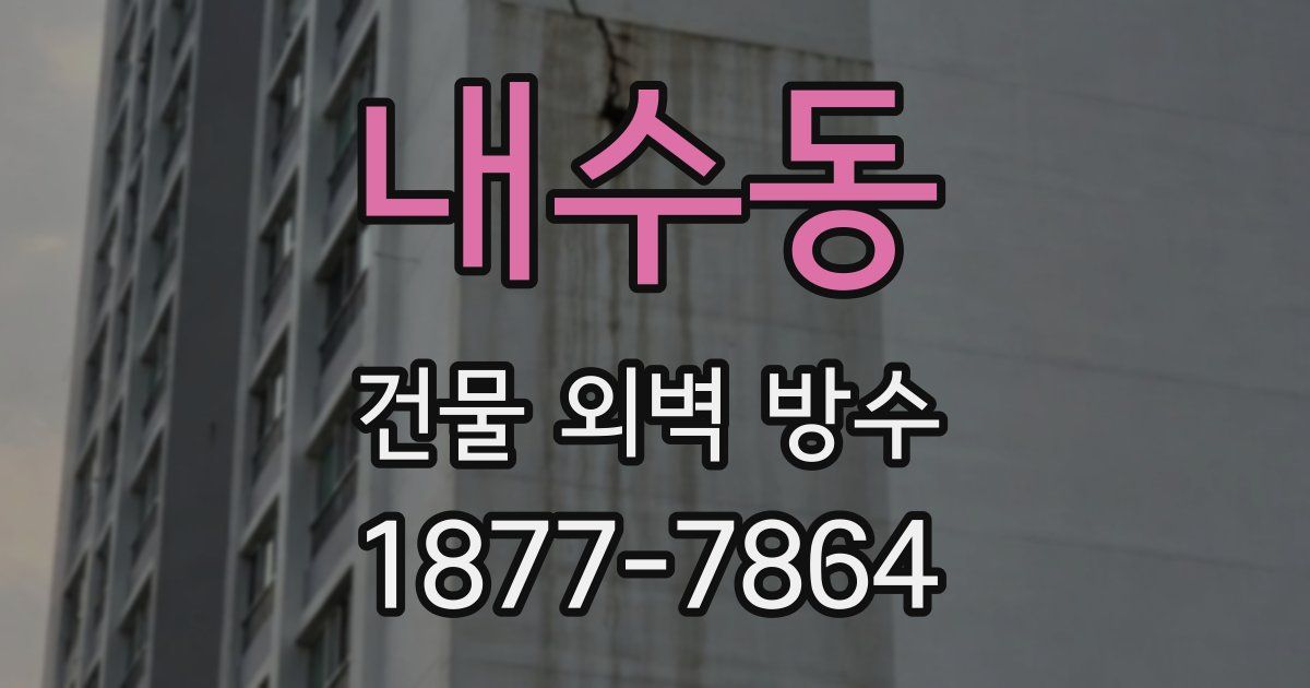 내수동 건물 외벽 방수