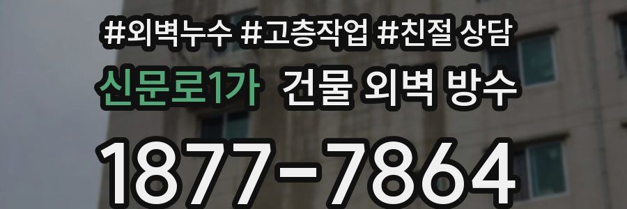 신문로1가 건물 외벽 방수