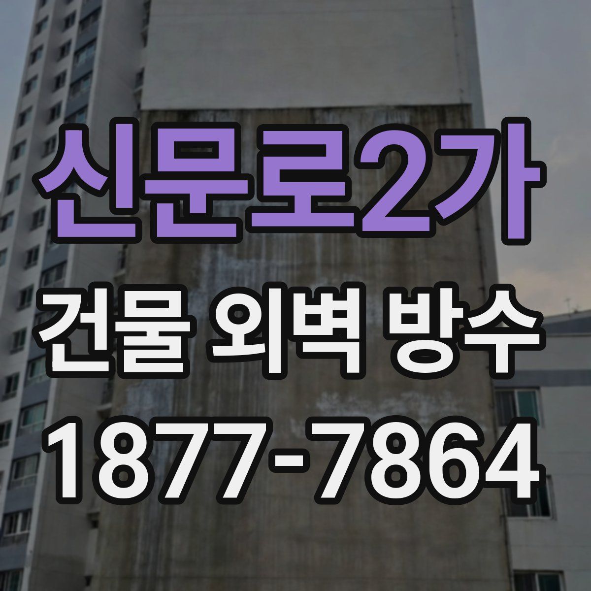신문로2가 건물 외벽 방수