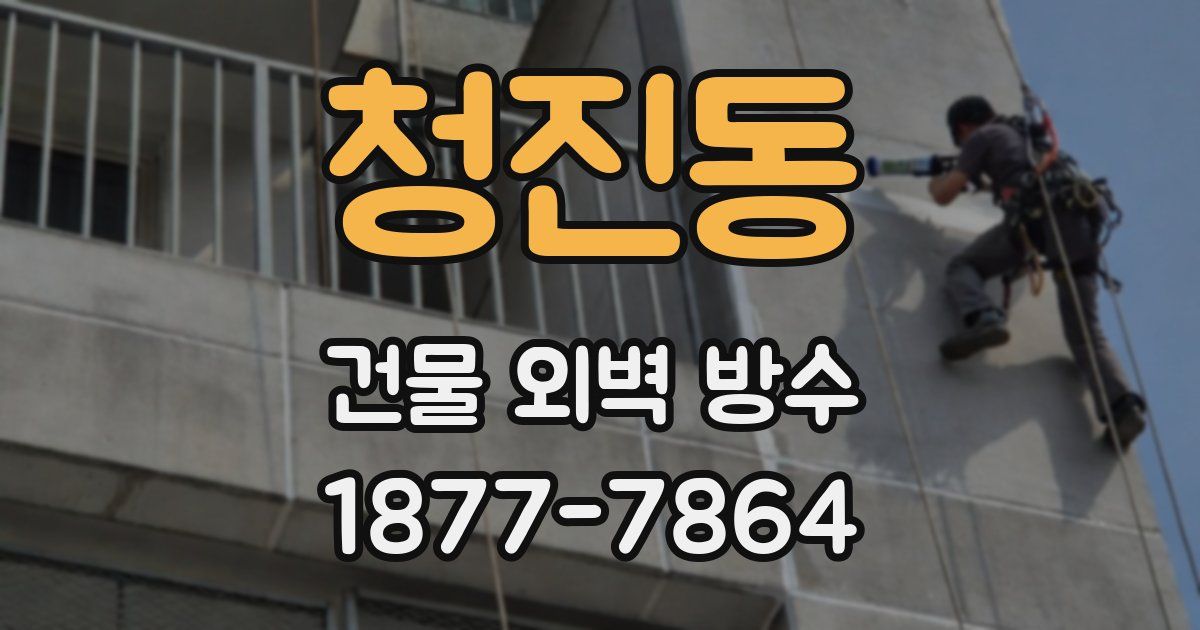 청진동 건물 외벽 방수