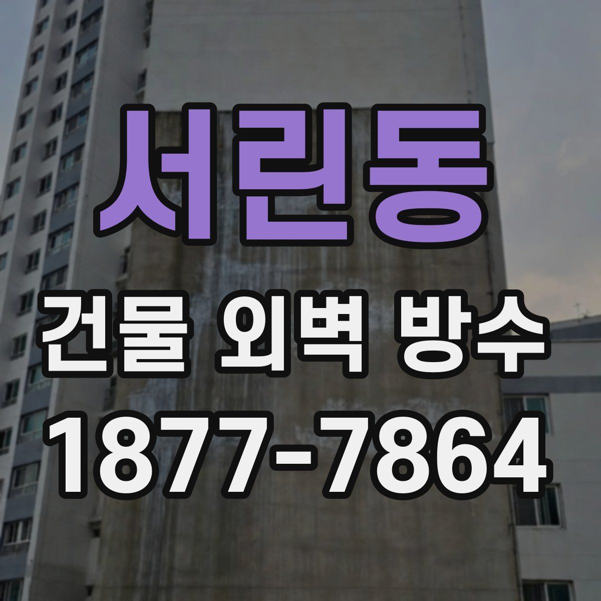 서린동 건물 외벽 방수