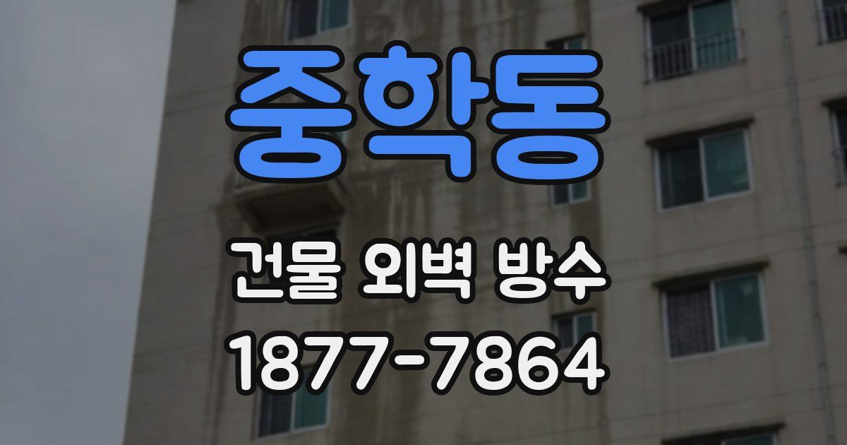 중학동 건물 외벽 방수