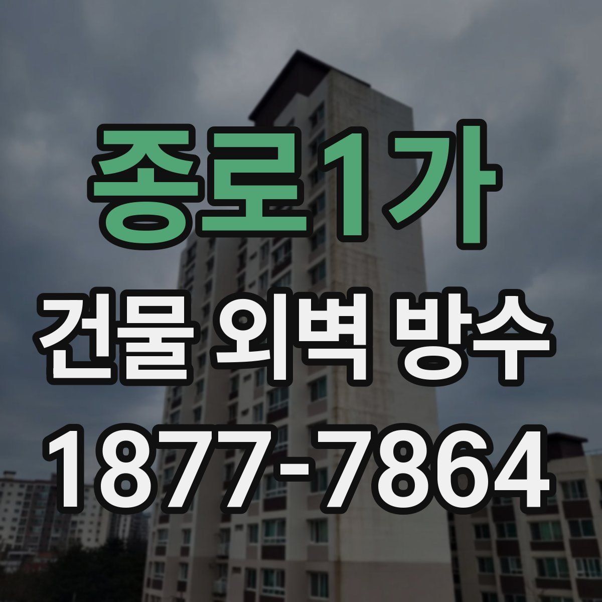 종로1가 건물 외벽 방수