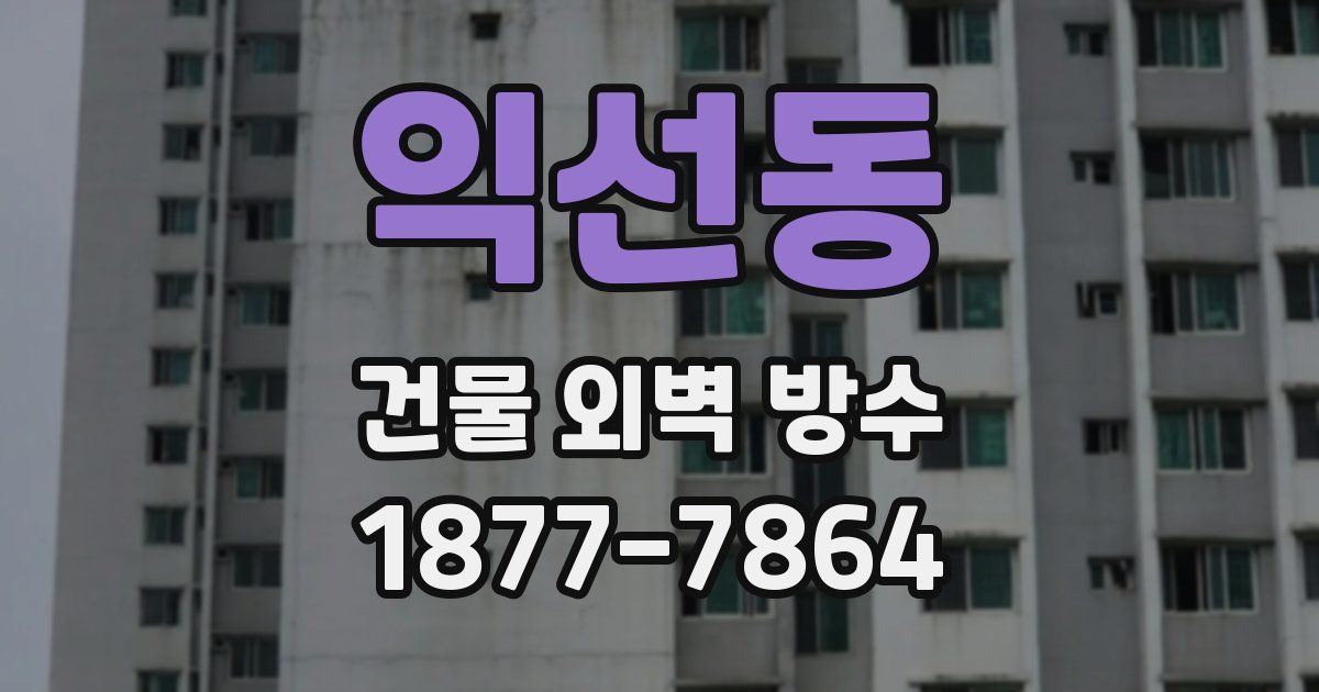 익선동 건물 외벽 방수