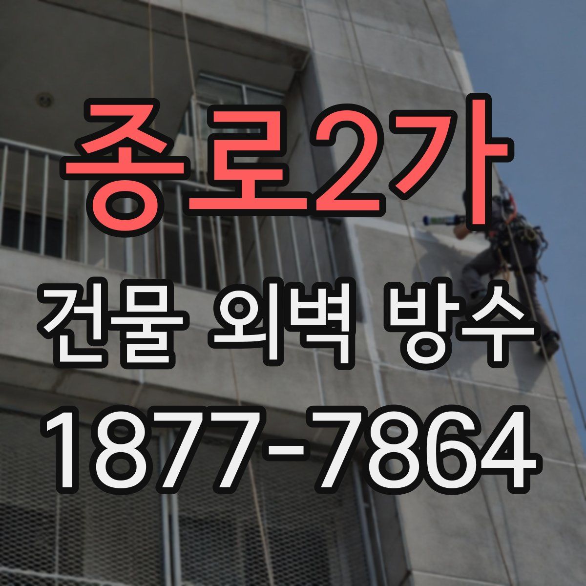 종로2가 건물 외벽 방수