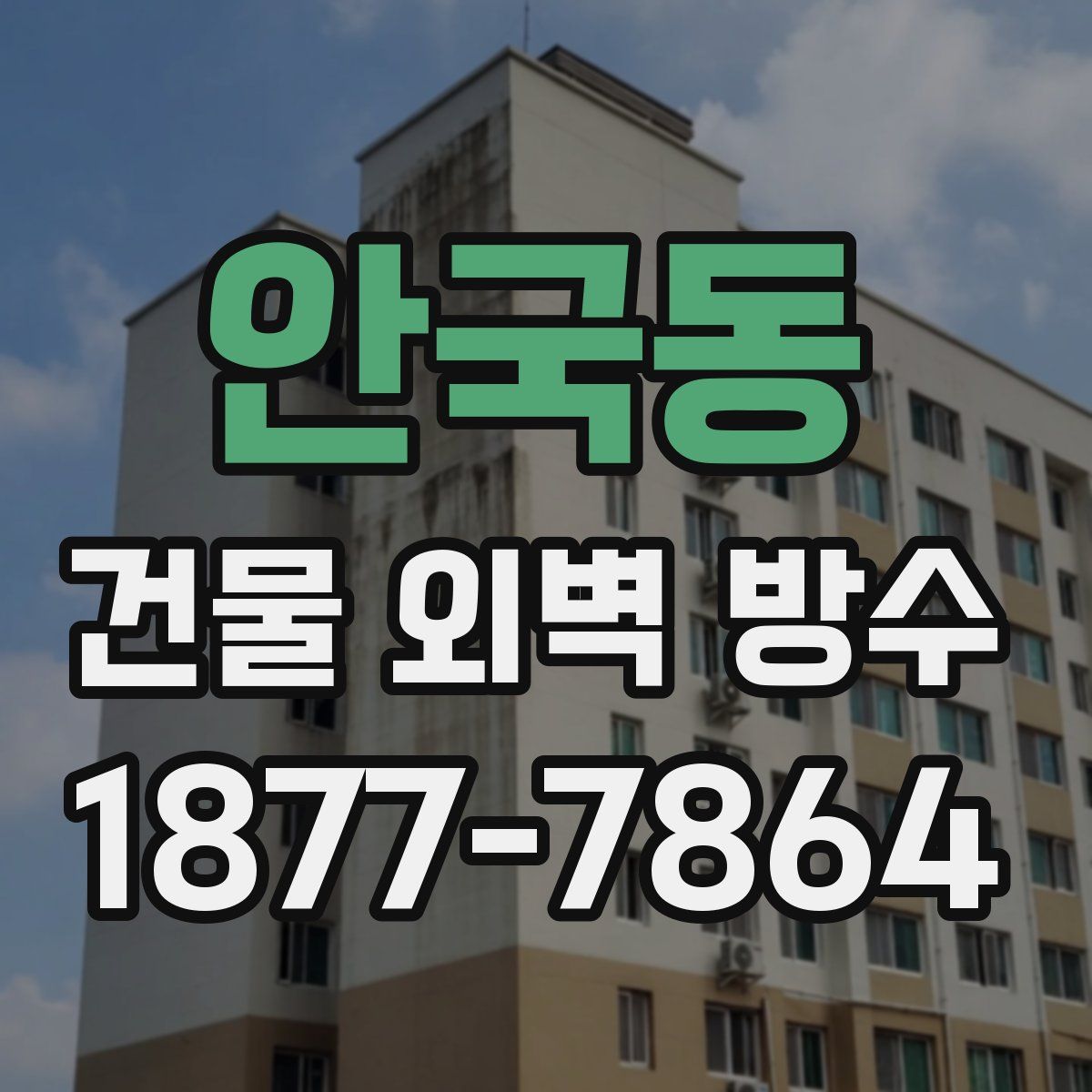 안국동 건물 외벽 방수