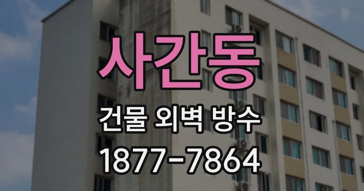 사간동 건물 외벽 방수