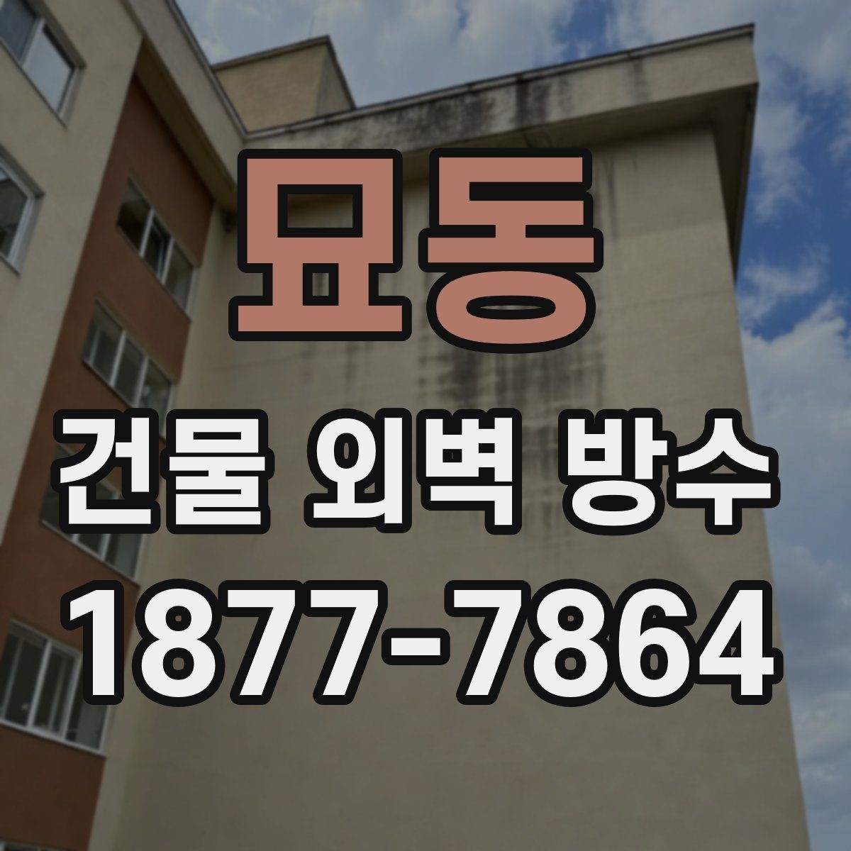묘동 건물 외벽 방수 공사 후 하자 점검 방법