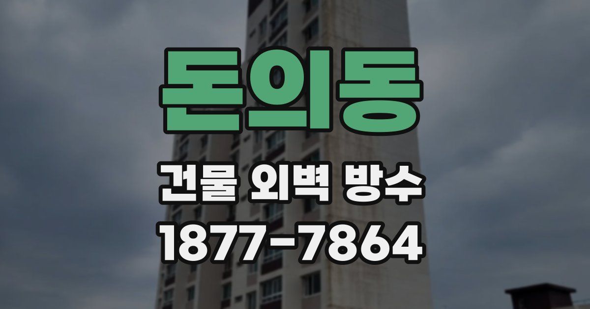 돈의동 건물 외벽 방수